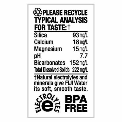 FIJI Natural Artesian Water, 16.9 fl oz, 24-count