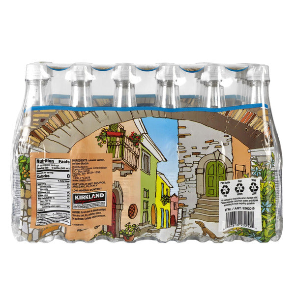 Kirkland Signature Italian Sparkling Mineral Water, 16.9 fl oz, 24-count